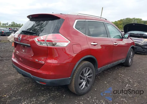 2016 Nissan Rogue Sl from USA, damaged, VIN 5N1AT2MV0GC865617